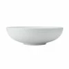 White Basics Diamonds Round Serving Bowl 25cm