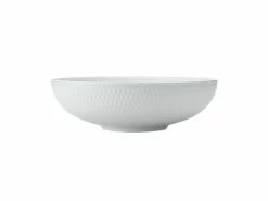 White Basics Diamonds Round Serving Bowl 25cm