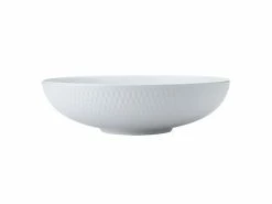 White Basics Diamonds Round Serving Bowl 28cm