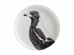 Marini Ferlazzo Birds Plate 20cm Australian Magpie