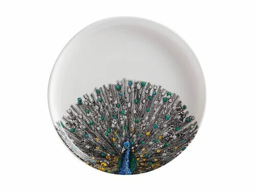 Marini Ferlazzo Birds Plate 20cm Indian Peacock 3 Marini Ferlazzo Birds Plate 20cm Indian Peacock