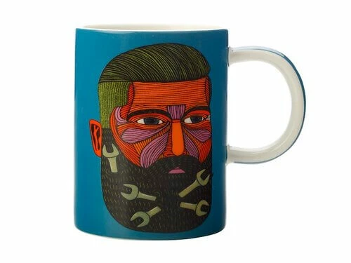Mulga The Artist Mug 450ML Spanner Man 3 Mulga The Artist Mug 450ML Spanner Man