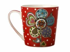 Donna's Garden Mug 350ML Vivid Violet Tin Gift Boxed -Dinnerware shop dx1018 1f