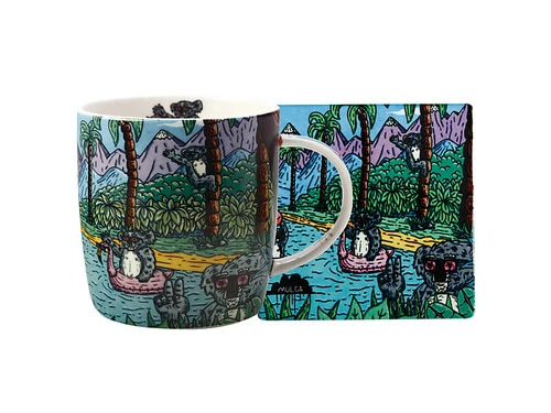 Royal Children's Hospital Foundation Uoo Uoo Mug & Coaster Set Mulga The Artist Gift Boxed 3 Royal Children's Hospital Foundation Uoo Uoo Mug & Coaster Set Mulga The Artist Gift Boxed