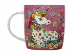 Donna Sharam Rainbow Jungle Mug 370ML Rainbow Unicorn Gift Boxed -Dinnerware shop dx1051 1f