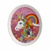 Donna Sharam Rainbow Jungle Plate 16cm Rainbow Unicorn Gift Boxed