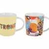 Kasey Rainbow Be Fierce Mug Set Of 2 380ML Strong Gift Boxed -Dinnerware shop dx1284