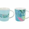Kasey Rainbow Be Fierce Mug Set Of 2 380ML Wild Gift Boxed -Dinnerware shop dx1285