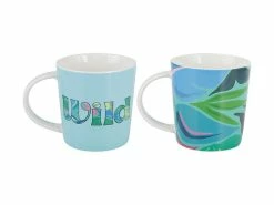 Kasey Rainbow Be Fierce Mug Set Of 2 380ML Wild Gift Boxed -Dinnerware shop dx1285 side