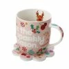 Kasey Rainbow Sparkly Season Mug 350ML & Coaster Set Pink Gift Boxed -Dinnerware shop dx1298