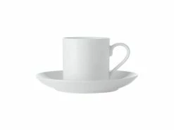White Basics Straight Demi Cup & Saucer 100ML