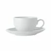 White Basics Coupe Demi Cup & Saucer 100ML -Dinnerware shop fx0137