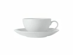 White Basics Coupe Cup & Saucer 200ML