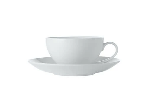 White Basics Coupe Cup & Saucer 200ML 3 White Basics Coupe Cup & Saucer 200ML