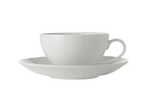 White Basics Coupe Cup & Saucer 200ML 4 White Basics Coupe Cup & Saucer 200ML - Image 2