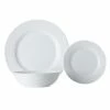 White Basics European Rim Dinner Set 18 Piece -Dinnerware shop fx0145