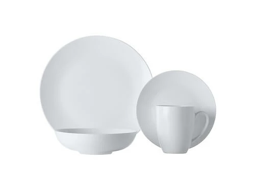 White Basics Fitzrovia Coupe Dinner Set 16 Piece 3 White Basics Fitzrovia Coupe Dinner Set 16 Piece