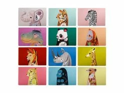 Pete Cromer Wildlife Reversible Placemat 6pc Gift Pack -Dinnerware shop gi0123 2