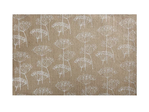 Table Accents Burlap Placemat 45x30cm White 3 Table Accents Burlap Placemat 45x30cm White