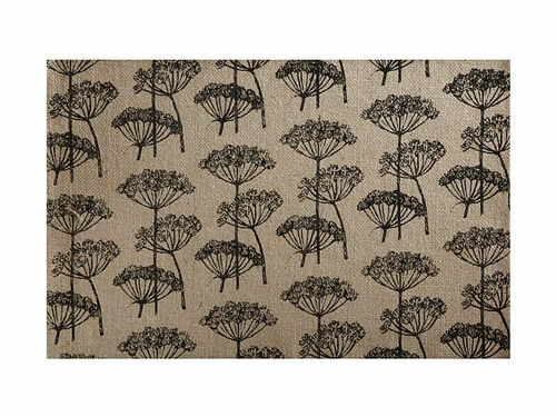 Table Accents Burlap Placemat 45x30cm Black 4 Table Accents Burlap Placemat 45x30cm Black - Image 2