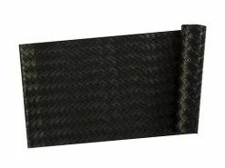 Table Accents Leather Look Runner 30x150cm Black Plait