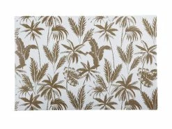 Table Accents Jungle Placemat 45x30cm White W/Gld