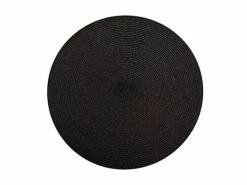 Table Accents Round Placemat 38cm Black