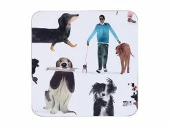 Marc Martin BFF Cork Back Coaster 10.5cm Set Of 4 Gift Boxed