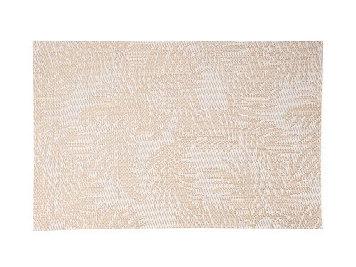 Table Accents Placemat 45x30cm Frond Gold White 3 Table Accents Placemat 45x30cm Frond Gold White