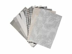 Table Accents Placemat 45x30cm Frond Silver White 7 Table Accents Placemat 45x30cm Frond Silver White -Dinnerware shop gi0371 type
