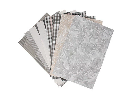 Table Accents Placemat 45x30cm Frond Silver White 5 Table Accents Placemat 45x30cm Frond Silver White - Image 3