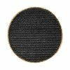 Table Accents Placemat 38cm Round Black Natural -Dinnerware shop gi0375