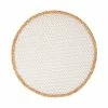 Table Accents Placemat 38cm Round White Natural -Dinnerware shop gi0377