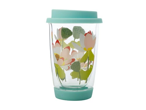 Royal Botanic Gardens Victoria Lotus Double Wall Glass Mug 380ML Mint Gift Boxed 3 Royal Botanic Gardens Victoria Lotus Double Wall Glass Mug 380ML Mint Gift Boxed