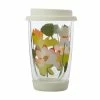 Royal Botanic Gardens Victoria Lotus Double Wall Glass Mug 380ML White Gift Boxed -Dinnerware shop gu0044