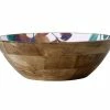 Samba Mango Wood Serving Bowl Enamel Finish 34cm 1 Samba Mango Wood Serving Bowl Enamel Finish 34cm -Dinnerware shop gx0197