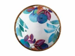 Samba Mango Wood Serving Bowl Enamel Finish 34cm -Dinnerware shop gx0197 top