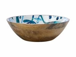 Marc Martin Dusk Bowl Mango Wood Enamel Finish 24x8cm