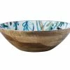 Marc Martin Dusk Serving Bowl Mango Wood Enamel Finish 34x10cm