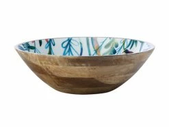 Marc Martin Dusk Serving Bowl Mango Wood Enamel Finish 34x10cm