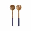 Mezze Salad Servers Mango Wood 31cm Denim 1 Mezze Salad Servers Mango Wood 31cm Denim -Dinnerware shop gx0500