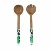 Giverny Salad Servers Wood Enamel 31cm -Dinnerware shop gx0674