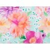 Teas & C's Dahlia Daze Cotton Placemat 45x30cm Sky -Dinnerware shop gx0684