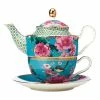 Teas & C's Silk Road Tea For One With Infuser 380ML Aqua Gift Boxed -Dinnerware shop hv0158