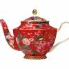 Teas & C's Silk Road Teapot With Infuser 1L Cherry Red Gift Boxed 2 Teas & C's Silk Road Teapot With Infuser 1L Cherry Red Gift Boxed -Dinnerware shop hv0159