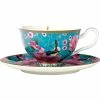 Teas & C's Silk Road Footed Cup & Saucer 200ML Aqua Gift Boxed -Dinnerware shop hv0162