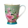 Teas & C's Silk Road Footed Mug 300ML Aqua Gift Boxed -Dinnerware shop hv0164