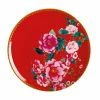 Teas & C's Silk Road Coupe Plate 19.5cm Cherry Red Gift Boxed -Dinnerware shop hv0165