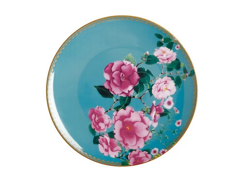 Teas & C's Silk Road Coupe Plate 19.5cm Aqua Gift Boxed 3 Teas & C's Silk Road Coupe Plate 19.5cm Aqua Gift Boxed