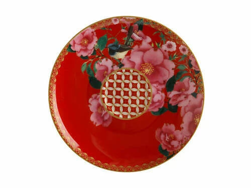 Teas & C's Silk Road Demi Cup & Saucer 85ML Set Of 2 Cherry Red Gift Boxed 4 Teas & C's Silk Road Demi Cup & Saucer 85ML Set Of 2 Cherry Red Gift Boxed - Image 2